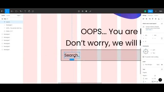 [Design] 404 Page [DailyUI008] - Figma - Short Version
