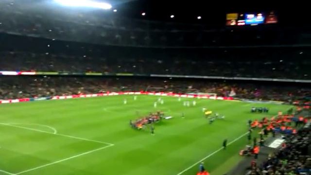 Начало матча Барселона-Эспаньол 06.01.2013, Камп Ноу