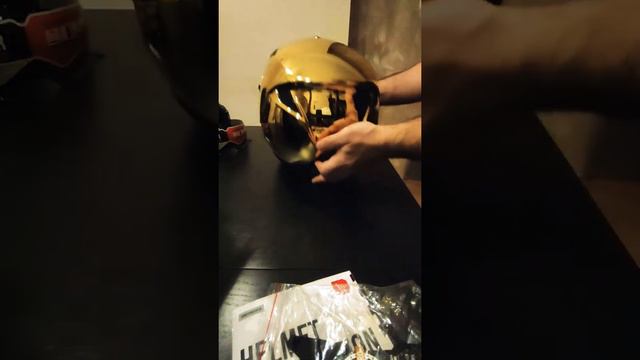 MT Helmets Streetfighter SV A9 Gold Chrome edition unboxing
