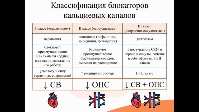 24.2. Миотропные антигипертензивные средства (блокаторы кальциевых каналов)