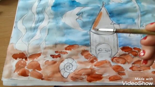 Рисуем аквариум.