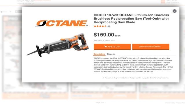 Rigid Power Tools||Home Depot Pro ad