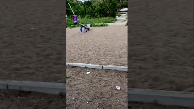 Состояние детской площадки на улице Фугенфирова в Омске