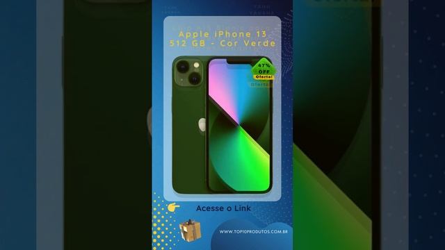 Apple iPhone 13 512 GB   Verde 47% OFF Por Tempo Limitado! ‐ @Top10Produtos