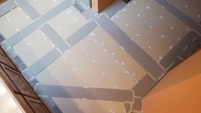 How to Install a Sheet Vinyl Floor in Bathroom, add Subfloor and Make Template first
