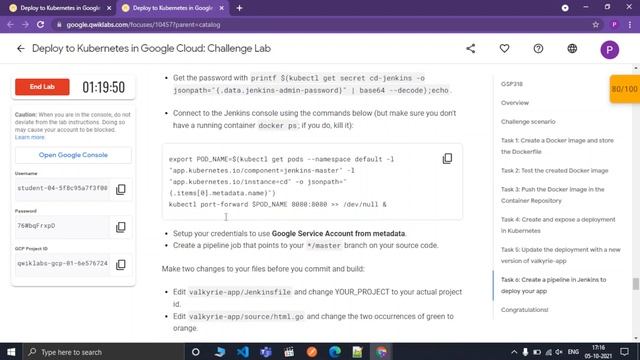 GSP318 || Deploy to Kubernetes in Google Cloud: Challenge Lab || 30 Days Of Google Cloud