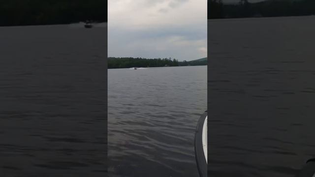 Jetski fly by on the water. Out enjoying the 24 year old two stroke machines #summerfun