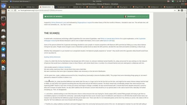 The History of Monero