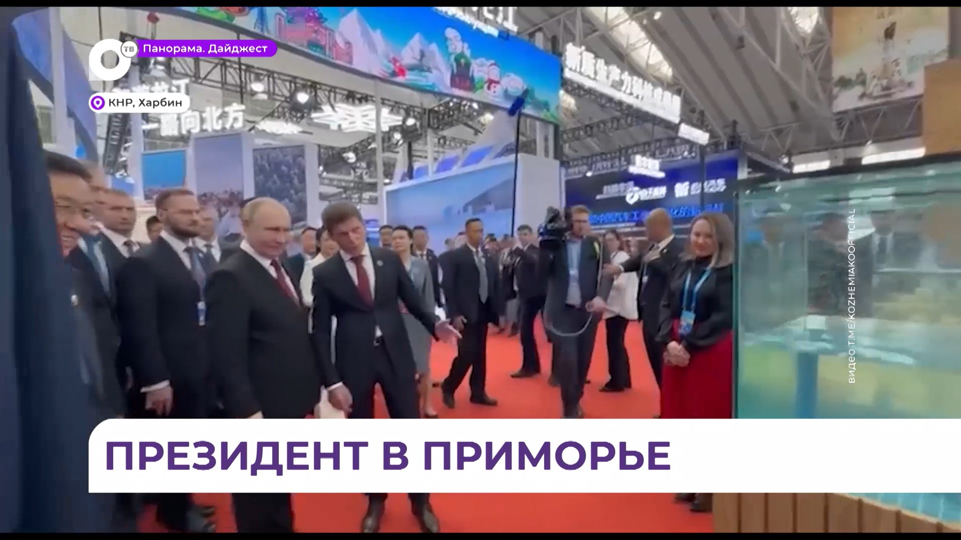 Владимир Путин стал первым гостем павильона Приморья на ЭКСПО в Харбине