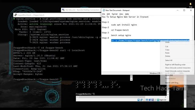 How to Setup Nginx Webserver for Erpnext || Ubuntu || Centos || kali || Linux || Tamil