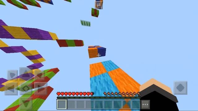 ПРОХОЖДЕНИЕ ПАРКУР КАРТЫ RAINBOWRUN (MINECRAFT PE MAPS)