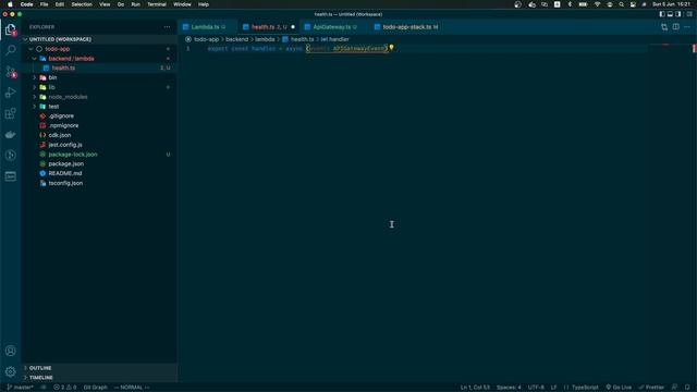 How to setup API Gateway and Lambda with AWS CDK