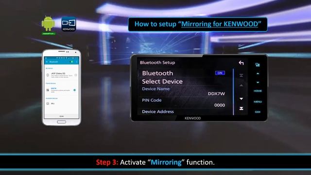Mirroring for Kenwood - How to Setup (Android Users)
