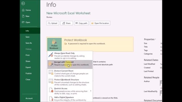 how to delete password Excel