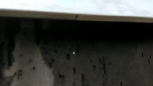 @0155 Закрасил фасадной краской "короед" . Состыковка частей "ливневки".