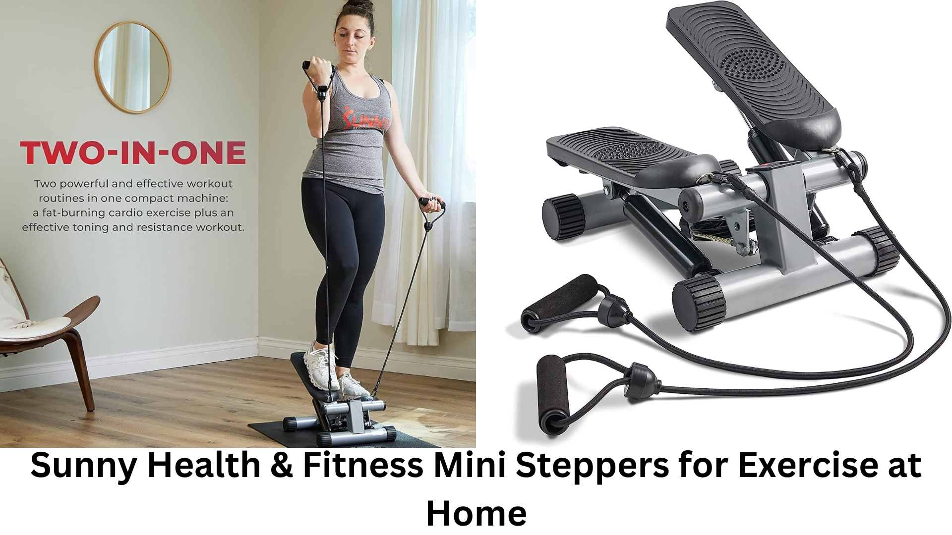 Sunny Health & Fitness Mini Steppers for Exercise at Home