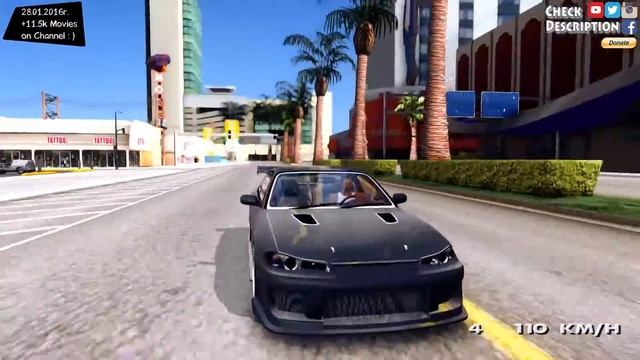 GTA San Andreas - Nissan Silvia S15 JC2 Tuning EnRoMovies _REVIEW