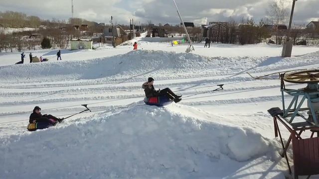 Покатушки на ватрушках. 16.03.2019