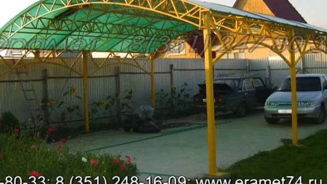 навес из поликарбоната в Челябинске 2