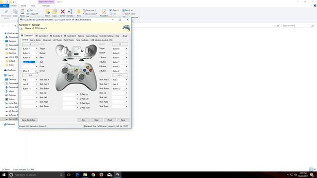 Fifa 18 gamepad button problem on non brand gamepad