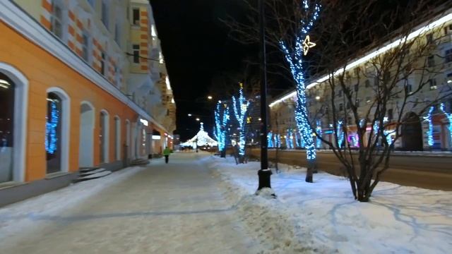 Новый год в Мурманске на Пяти Углах.