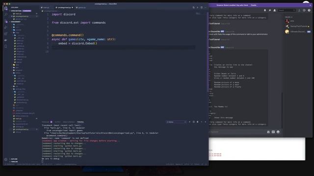 ULTIMATE DISCORD BOT - Episode 38 - custom dynamic help command for our games