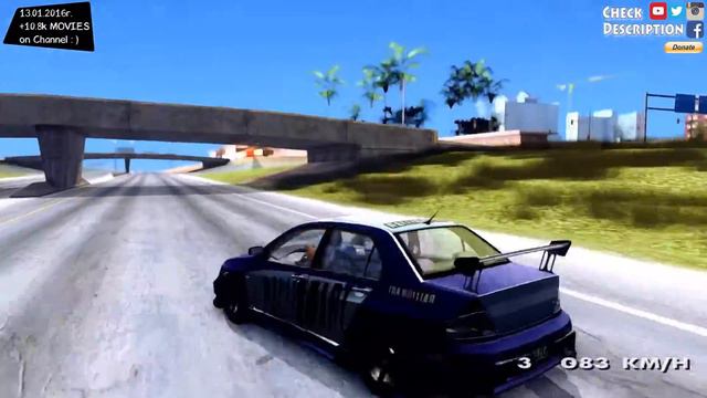 GTA San Andreas - Mitsubishi Lancer EVO VIII MR GSR WMMT  EnRoMovies _REVIEW