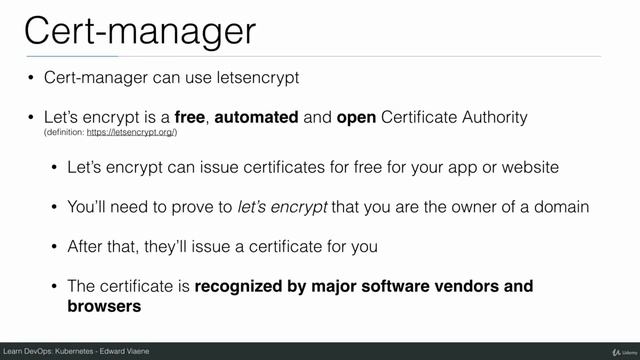 Managing TLS Certs with Cert Manager