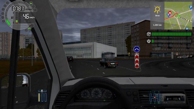 94) City Car Driving 2.397 км Достоевского - Трамвайная 1.647 км Молодежный - Пушкина 986 м ...