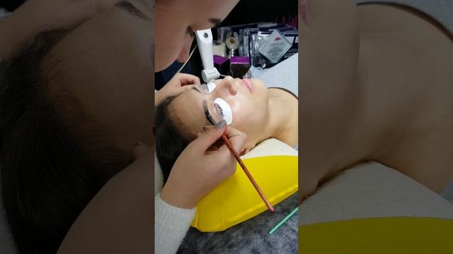 Ламинирование ресниц и бровей + окрашивание
