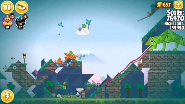 Angry Birds Seasons Pig Days 5-6: Origami Day 161450
