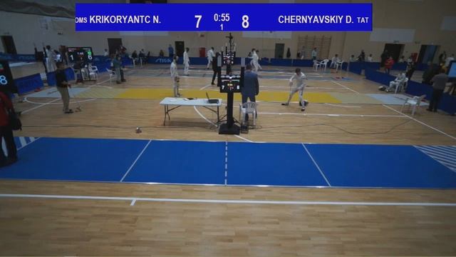Т64 КРИКОРЬЯНЦ Н. -  ЧЕРНЯВСКИЙ Д.ШПАГА КАДЕТЫ ЛИЧНЫЕ 30.01.2016 ПР2016 СОЧИ