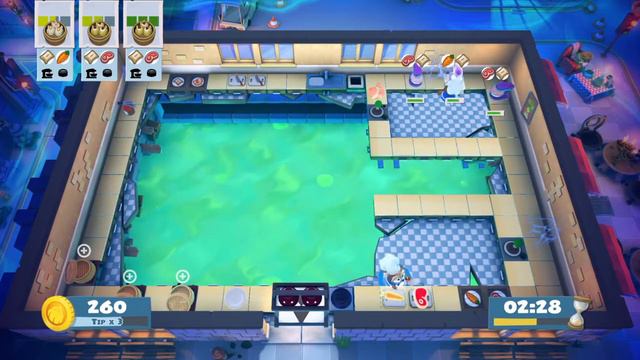 Overcooked 2 - Kevin Level 2 - Solo 4 Star