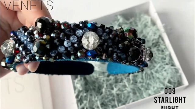 Ободок ручной работы «Starlight Night»/ Аксессуары для волос
