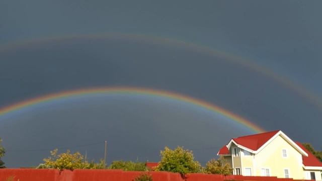 🌈В Москве прошёл град и уже появилась красивая радуга🌈