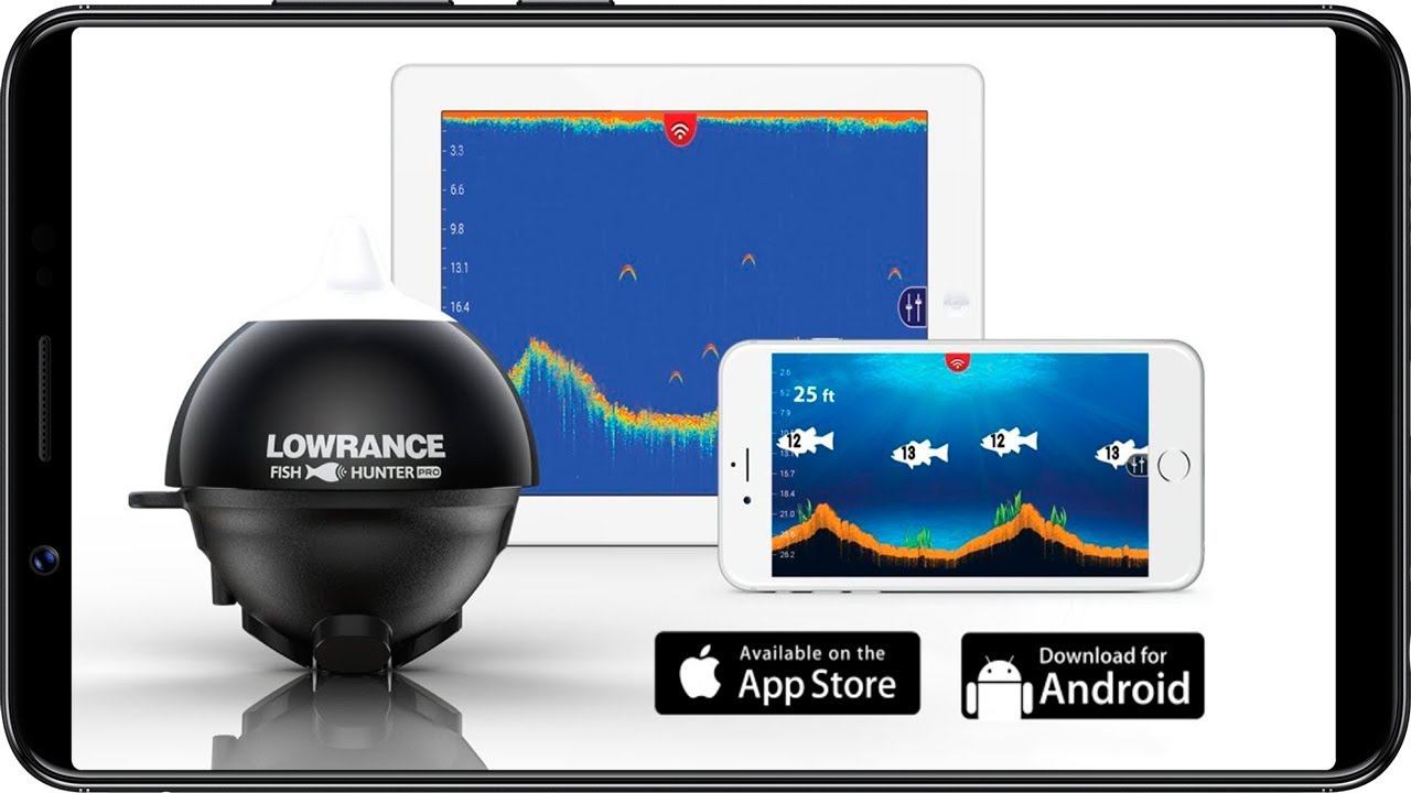 Беспроводной эхолот WI FI Lowrance fish hunter pro