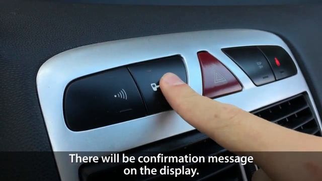 How to activate automatic locking Peugeot 307 anti hijack safety features central locks tips