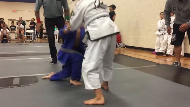 6 year old - Austin Sojkowski first Brazilian Jiu Jitsu competition. Kids Gi division - AMMO