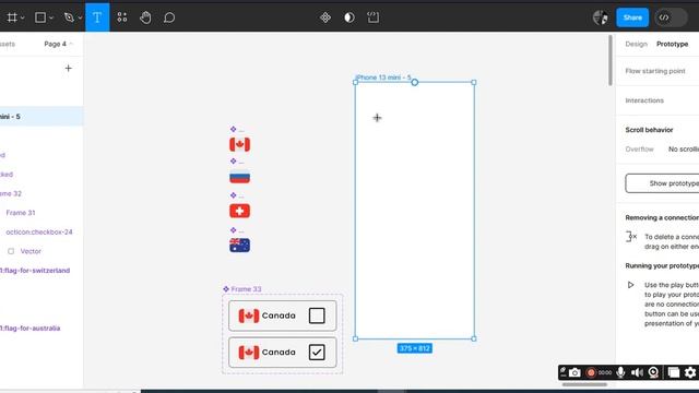 Interactive Checkbox Using Figma In English