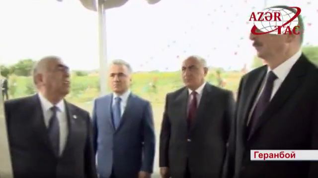 Президент Ильхам Алиев принял участие в открытии автомобильной дороги Делимеммедли Алпоут