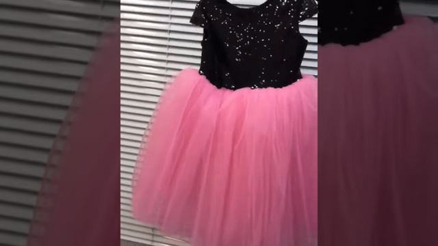 Нарядное платье для девочки Розовая ночь