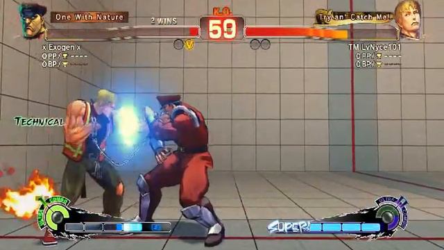 Ultra Street Fighter IV Xbox Live FT5 Set (Game 6): TM LvNyce101 (Cody) vs TM x Exogen x (M. Bison)