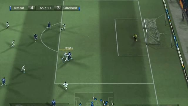 Real Madrid - Chelsea (FIFA 07 - GameRanger) потная игра