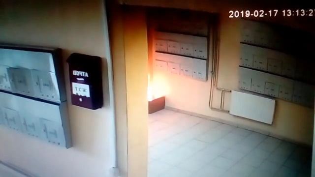 Поджог подъезда в Воронеже