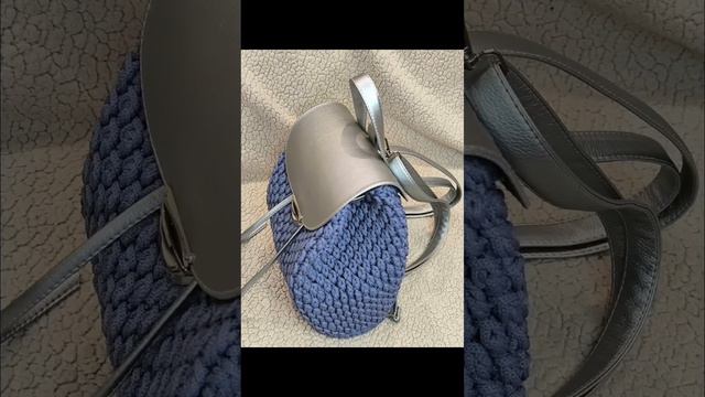 Рюкзак крючком из полиэфирного шнура