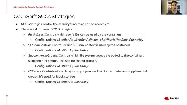 Introduction to SecurityContextConstraints in OCP - DevConf.CZ 2022