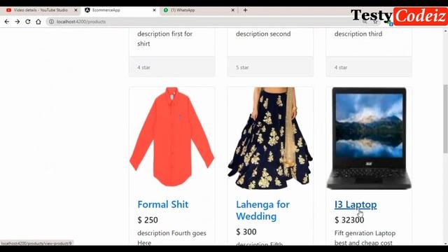 Angular 10 project from scratch, Ecommerce App in angular,Showing result by Category Using getmetho