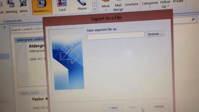 How to export outlook contacts to excel