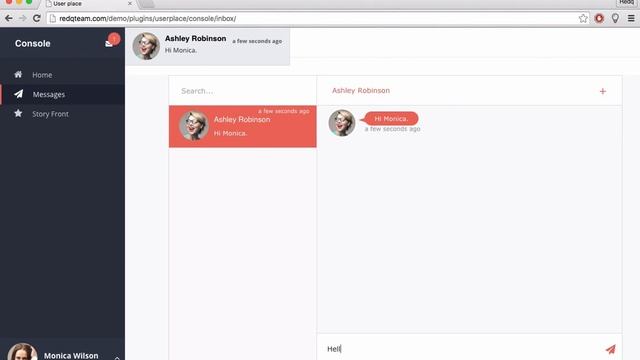WordPress user private messaging system