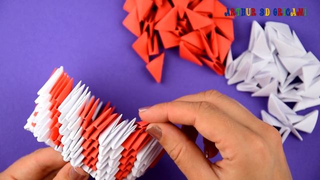 How to make an amazing paper vase 3D origami. Tutorial DIY